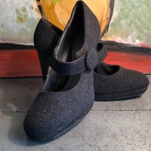Ann Marino High Heels 4” shoes Dark Gray size 8M